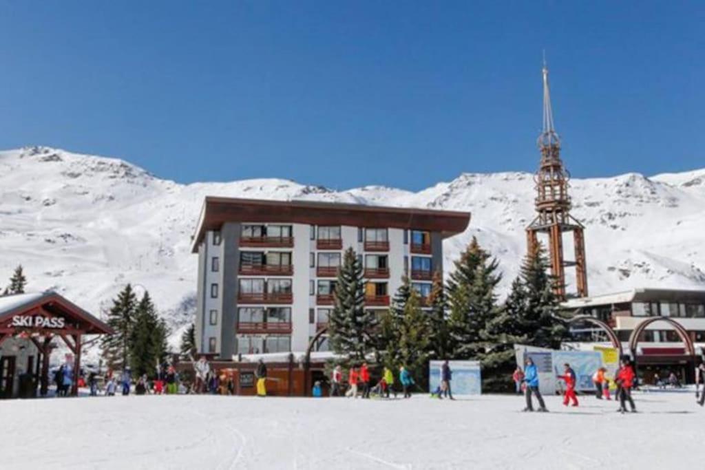 Appartement Residence Chanteneige Les Menuires Centre Croisette Au Pieds Des Pistes Saint-Martin-de-Belleville Exterior foto